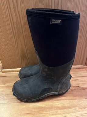 Bogs Men Size 7 Classic High rain snow muck boots black Neo Tech rated -40 temp